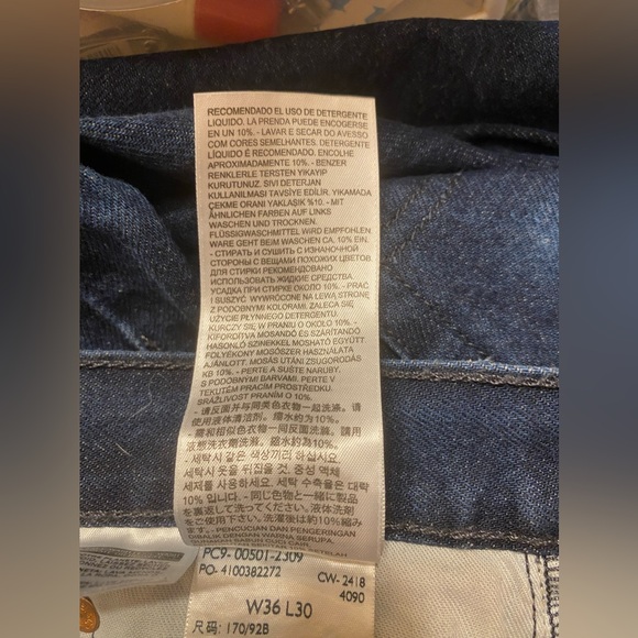 Vintage Levi's 501xx Jeans Button Fly 36X30 Blue Straight Leg Classic. - Picture 10 of 14